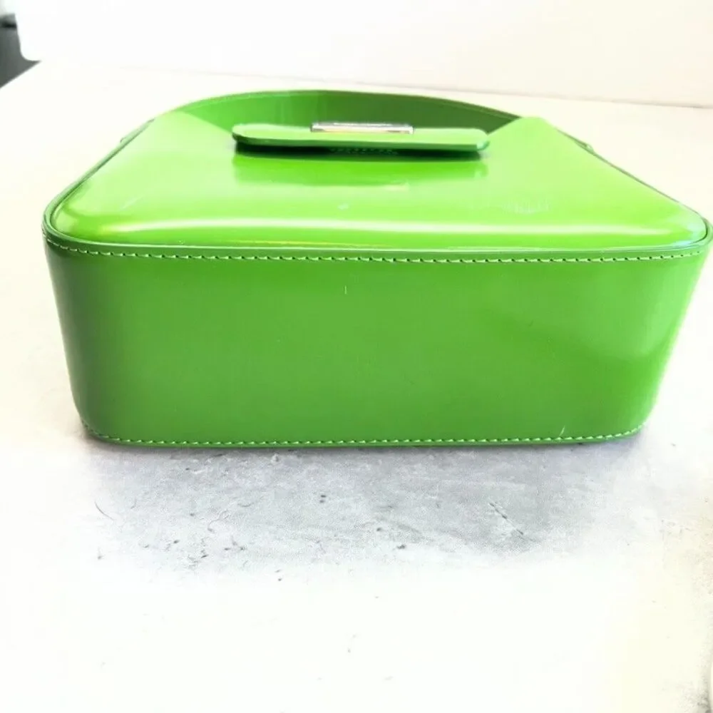 Kate Spade New York Green Spazzolato Leather Sam Icon Mini Hobo Bag Womens